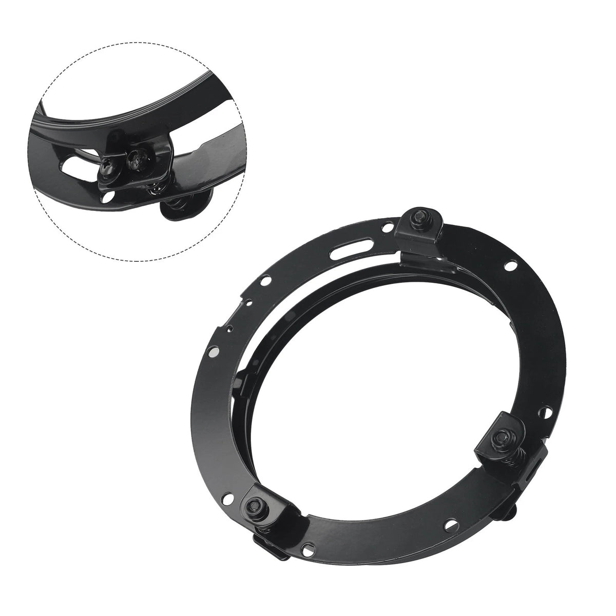 7 Inch Round LED Headlight Mounting Bracket Ring for Touring Models