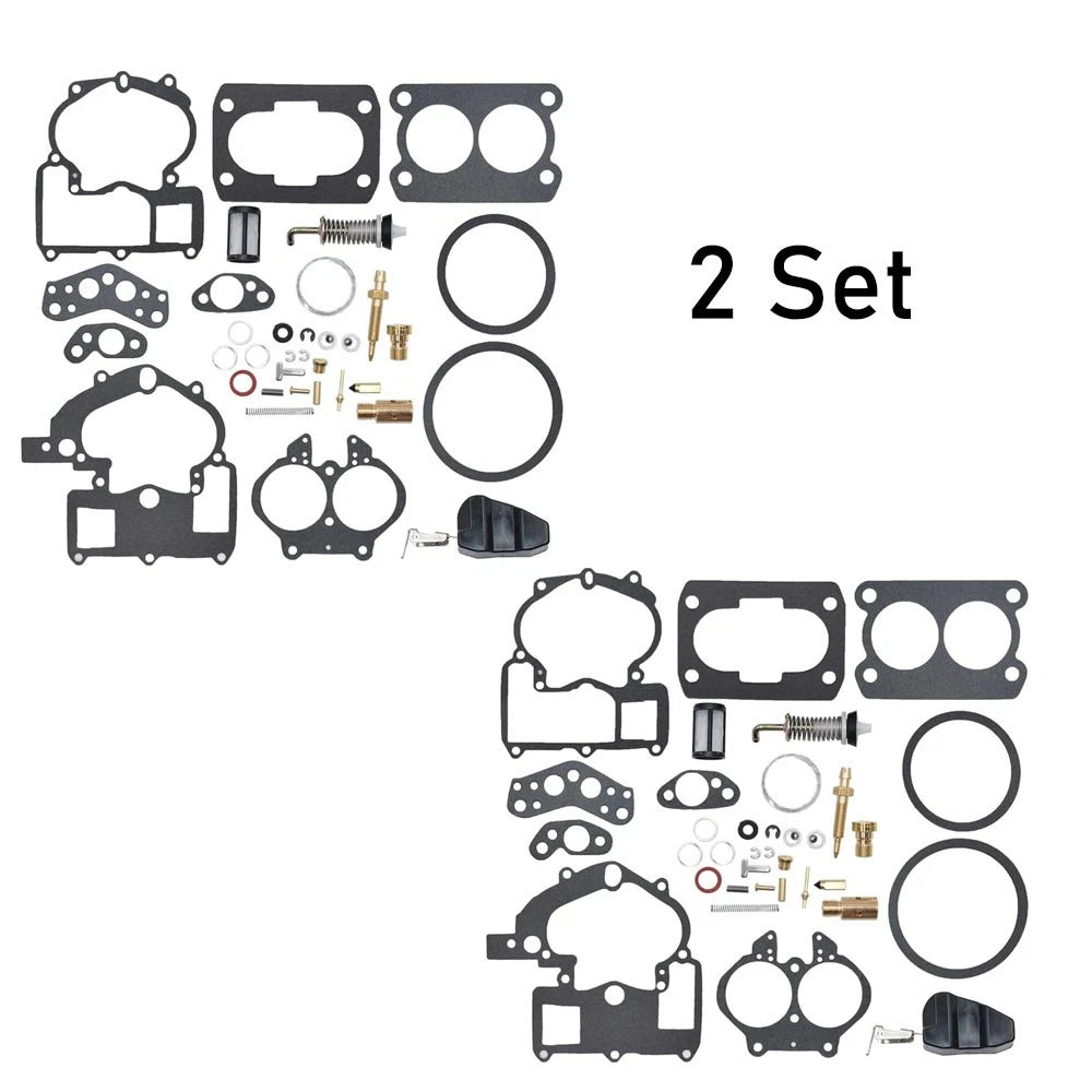 Set of 2 Carburetor Repair Parts for Mercury Mercruiser 3.0L 4.3L 5.0L 5.7L