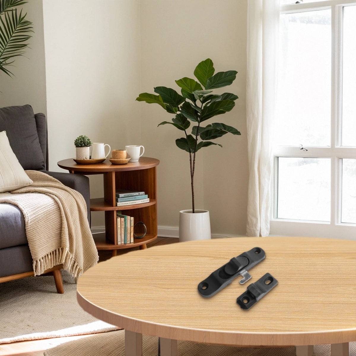 Horizontal Lock Aluminum Sash Lock for Classic Black Design