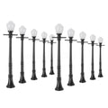 10 PCS LCX04 Lamp Post Lights for Model Railway (12V)