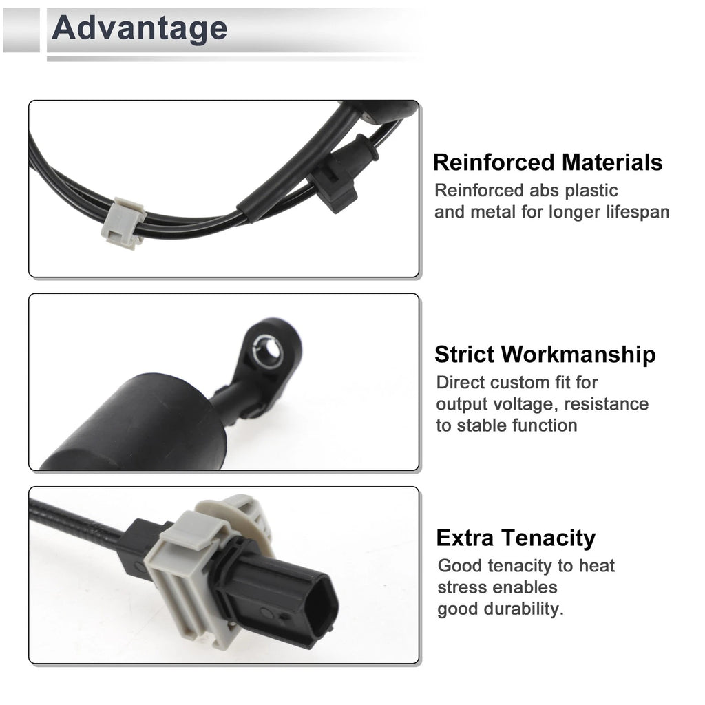 ABS Wheel Speed Sensor Replacement Rear Left for Honda Fit (2015–2020)