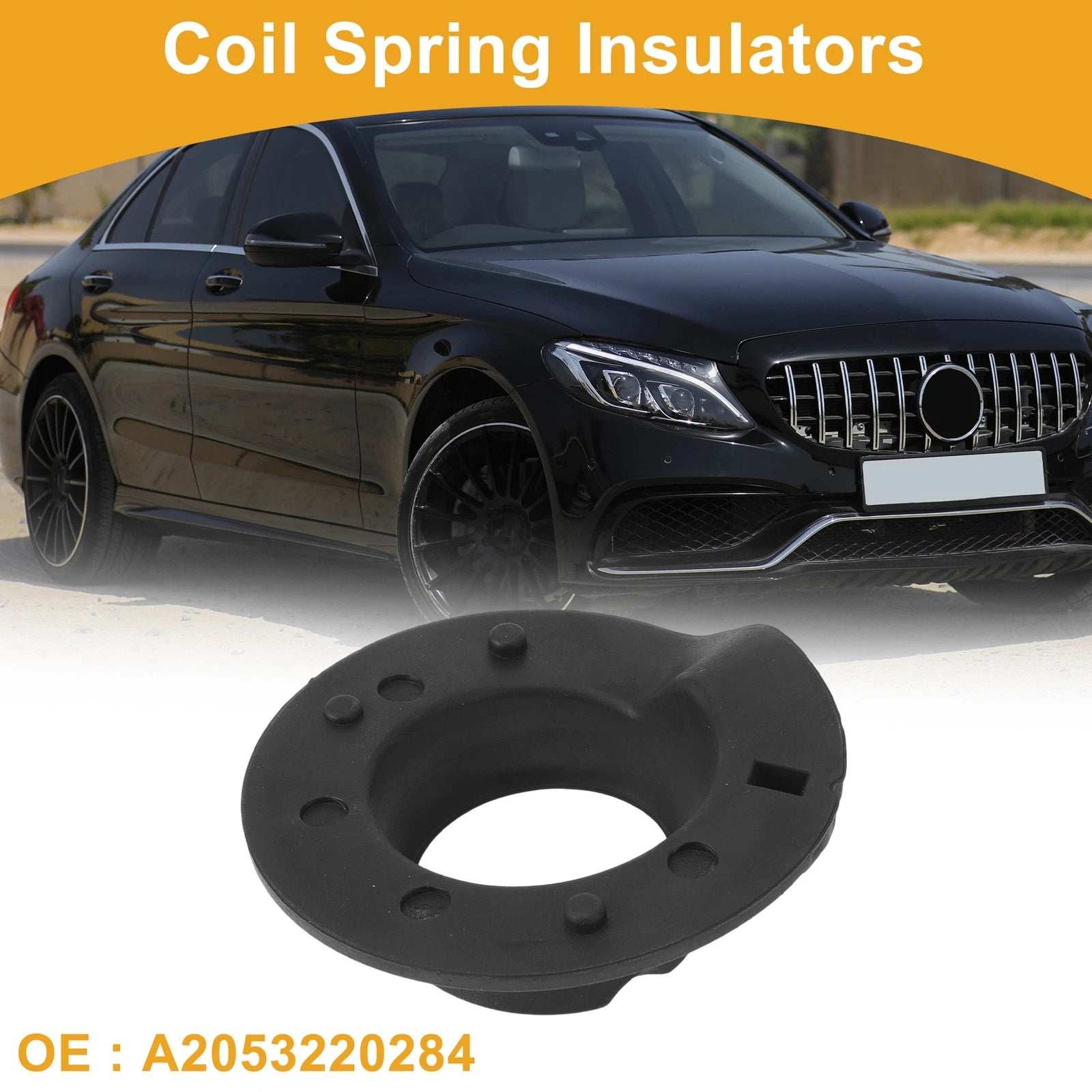 Lower Coil Spring Insulators Replacement for Mercedes-Benz C300 (2015–2021)
