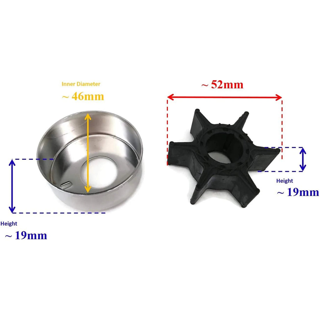 Water Pump Impeller Kit for Yamaha 50-70 HP Outboard (6H3-W0078-02-00)