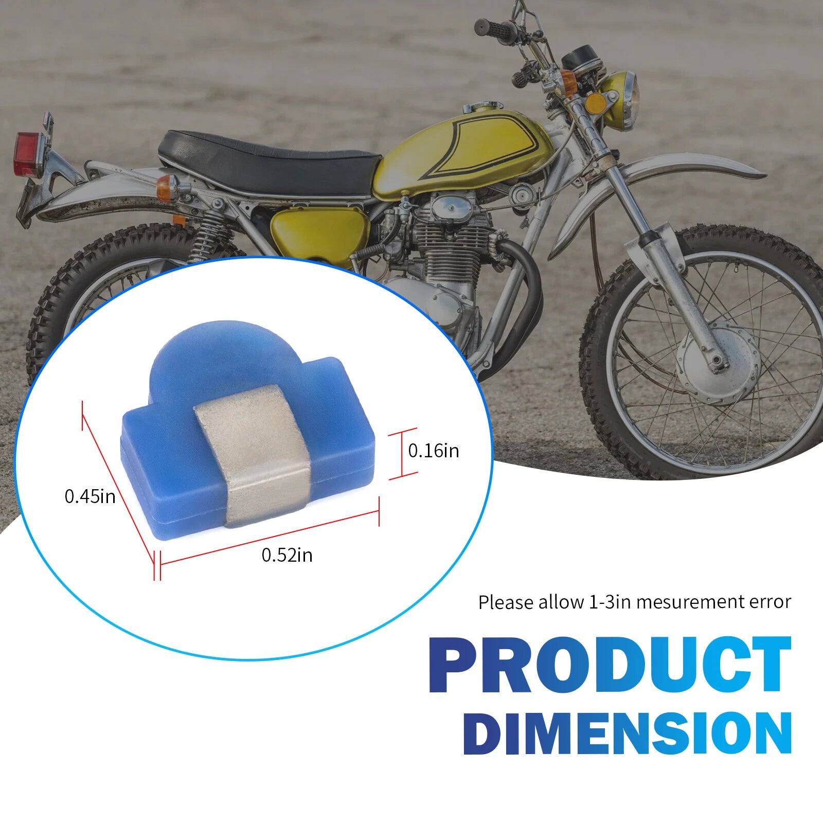 2Pcs Cam Chain Roller Pin Rubber for Honda CL350 SL350 CB350G CB350K (1968–1973)