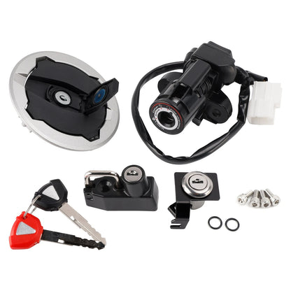 Ignition Key Switch Tank Helmet Seat Lock Set for Kawasaki Ninja 500 (24-26)