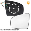 Left Side Heated Mirror Glass Replacement for BMW X5 X6 (2014–2018)
