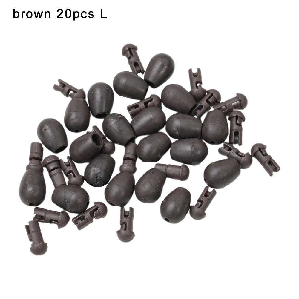 20/50pcs Quick Change Beads for Carp Fishing Shock Bead Feeder