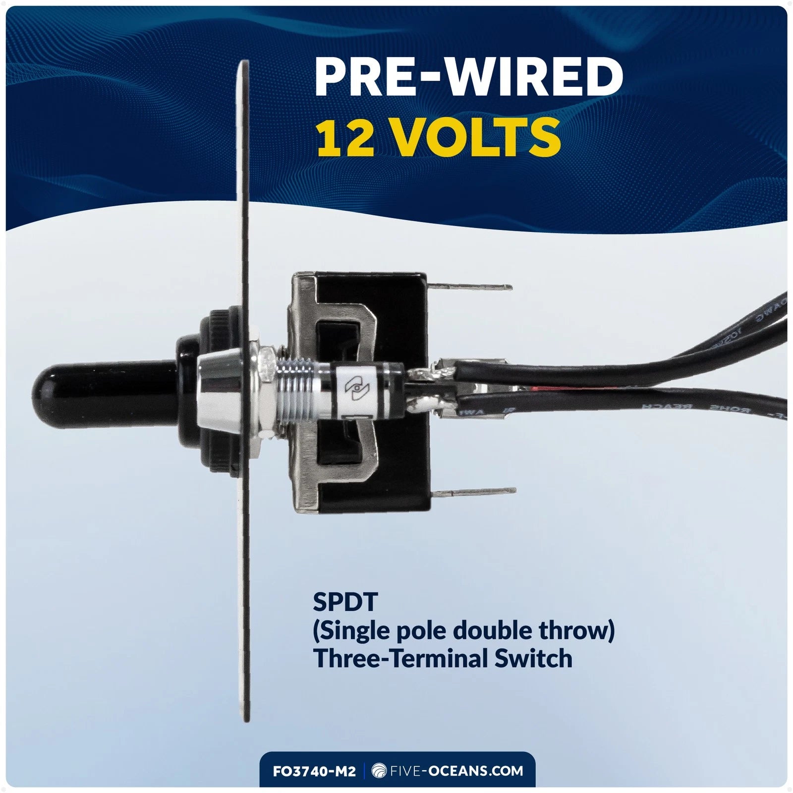 2-Pack Toggle Anchor Windlass Switch for Various Boats (12V) - FO3740