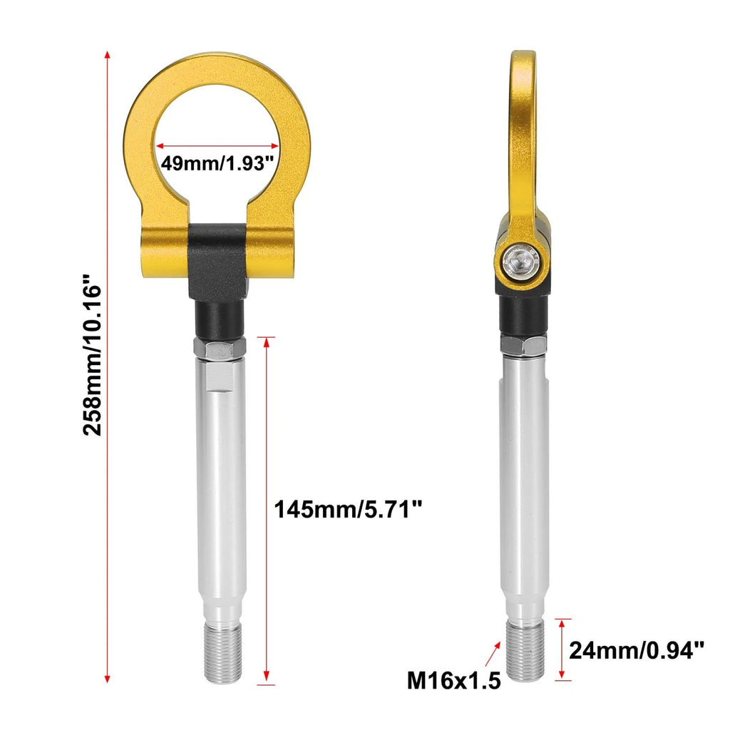 Tow Hook Screw Front Bumper Gold Tone for Subaru Impreza (2012–2018)
