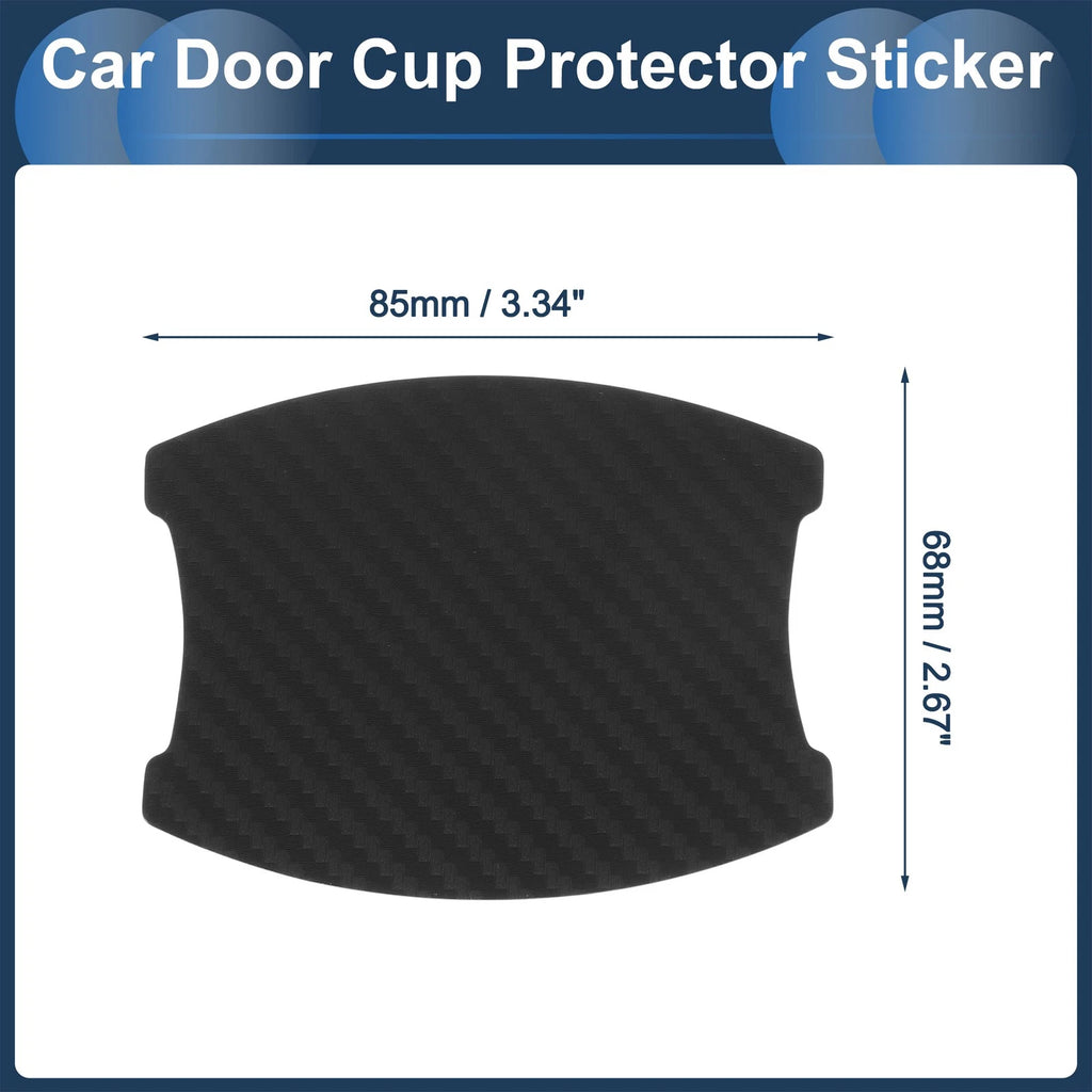 3D Car Door Handle Scratch Protector for Universal Vehicles (68x85mm)
