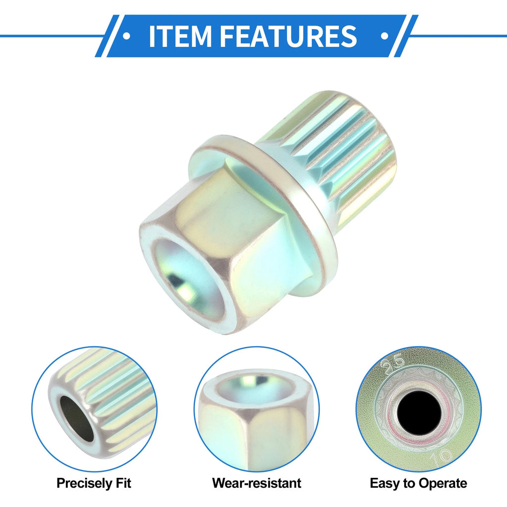 Wheel Lock Lug Nut Adapter for BMW 35 19PT Anti Theft Removal Key (—)