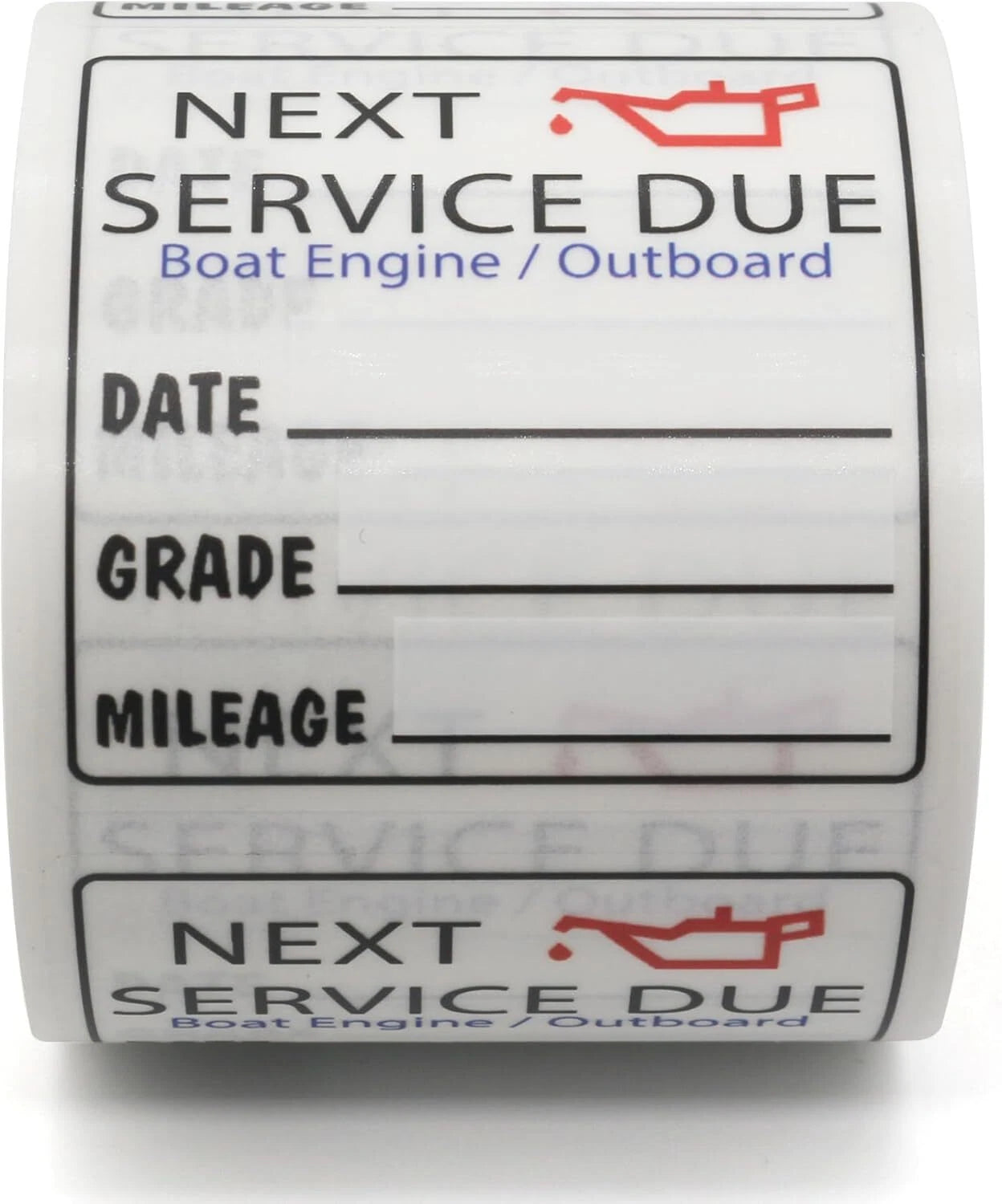 Maintenance Decal Roll for Boat Yacht & PWC (220 Pcs, 2" X 2")