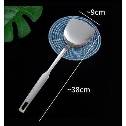 Set of 2 Extra Thick Stainless Steel Spatulas - Non Scratch, Heat Resistant
