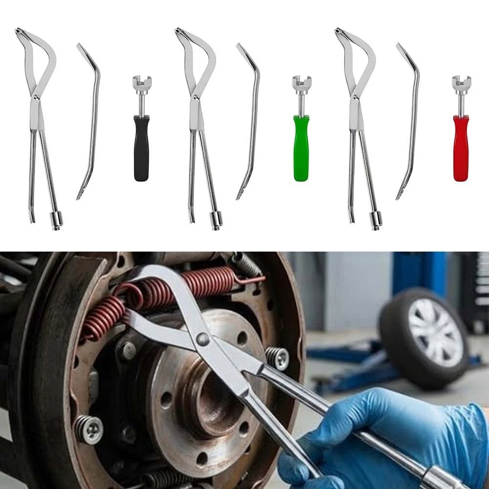 3X Drum Brake Spring Removal Tool Kit for Universal Use