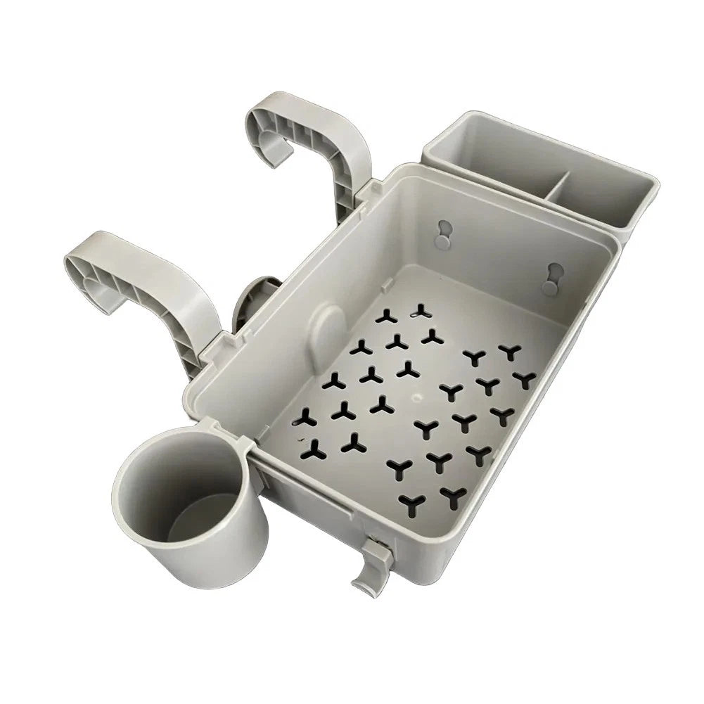 Pool Storage Basket with Cup Holder for Easy Access