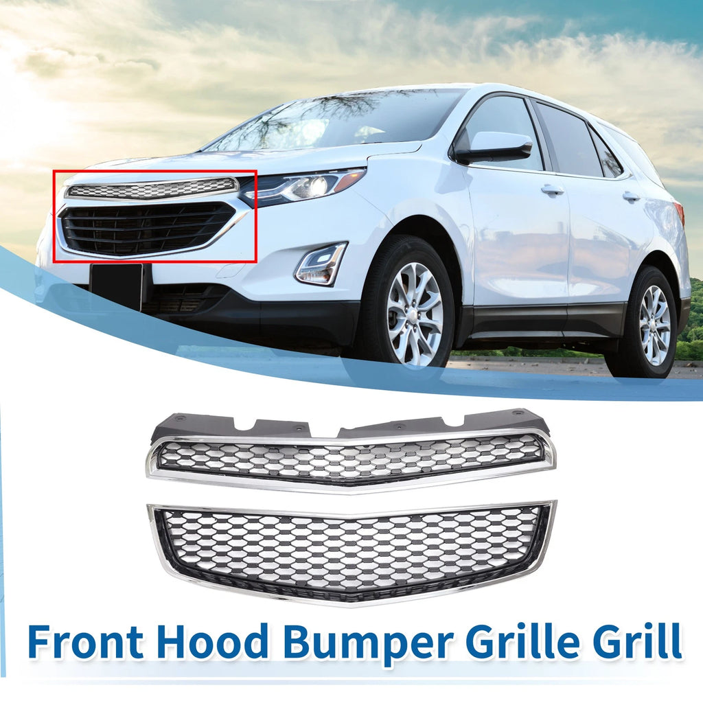 Front Upper Bumper Grille Grill Replacement for Chevrolet Equinox (2010–2015)