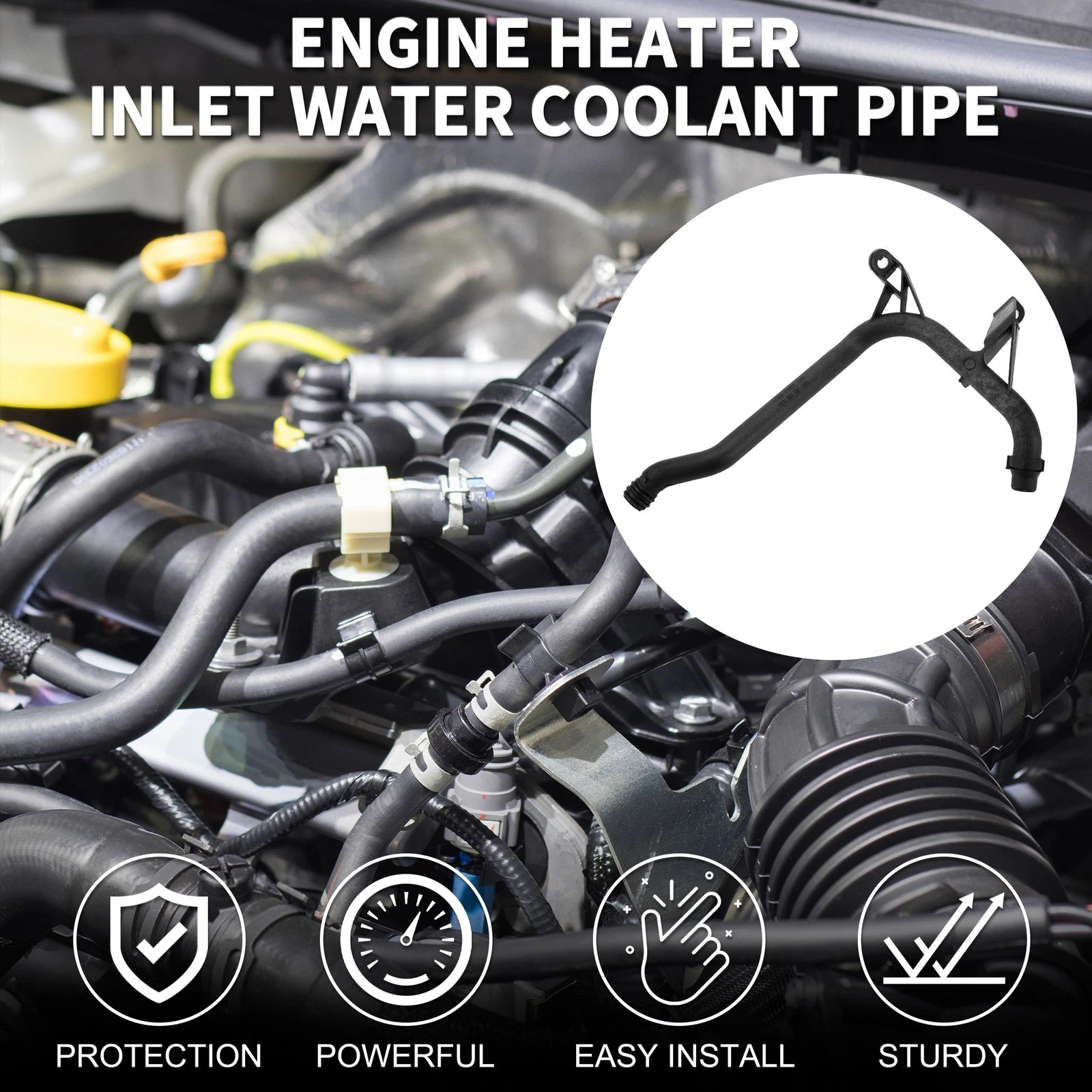 Engine Heater Inlet Coolant Pipe for BMW 325Ci E39 (2001–2006) Replacement