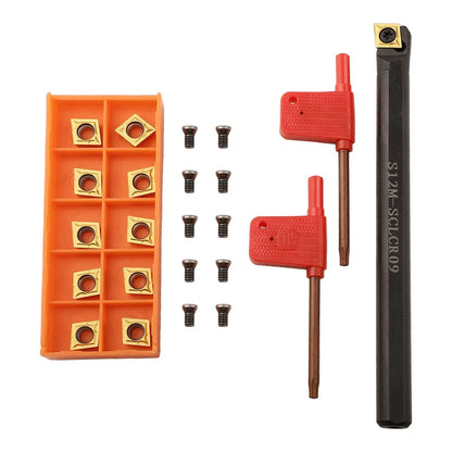 Set of 11 Indexable Inserts for Carbide Turning Tool Holder