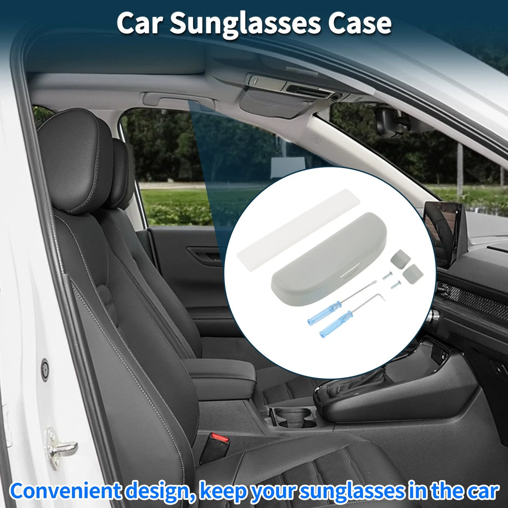 Car Sunglasses Case ABS Grey Replacement for Volkswagen T-Roc (2017–2024)