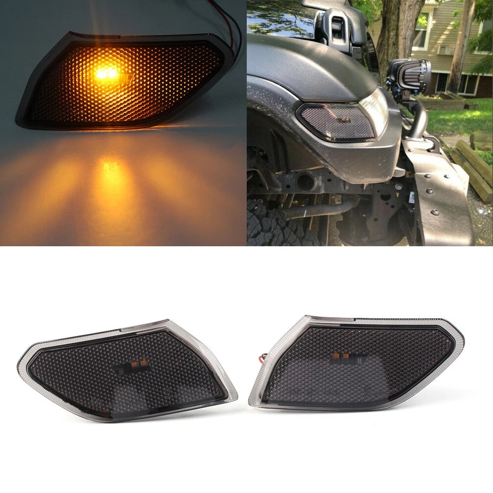 Amber LED Front Side Markers for Jeep Wrangler JL (2018–2022)