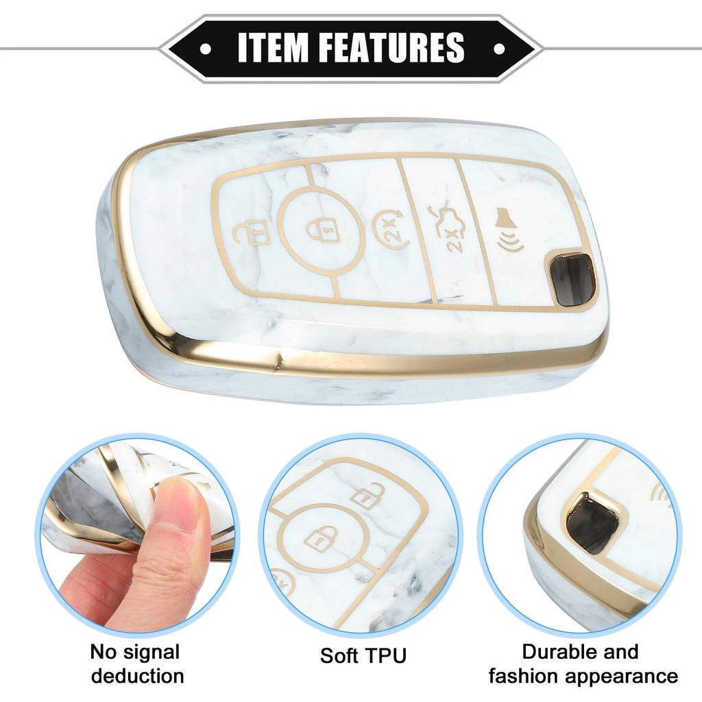 Key Fob Cover for Ford Smart Key 5 Button (Compatible)