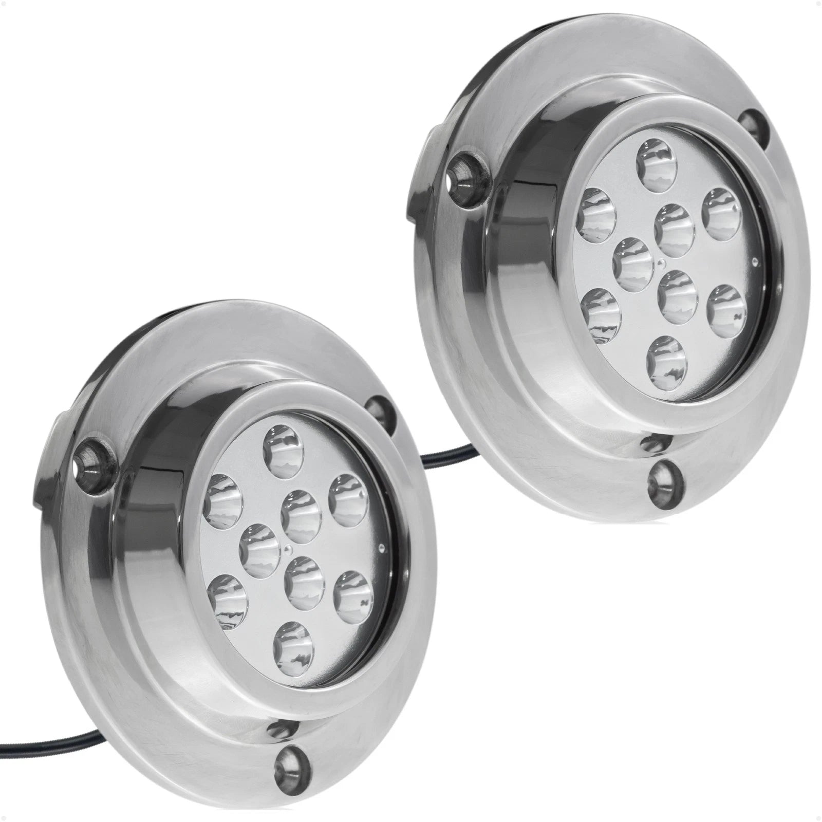 LED Transom Lights for Boat 12V (2-Pack) - High Power Blue