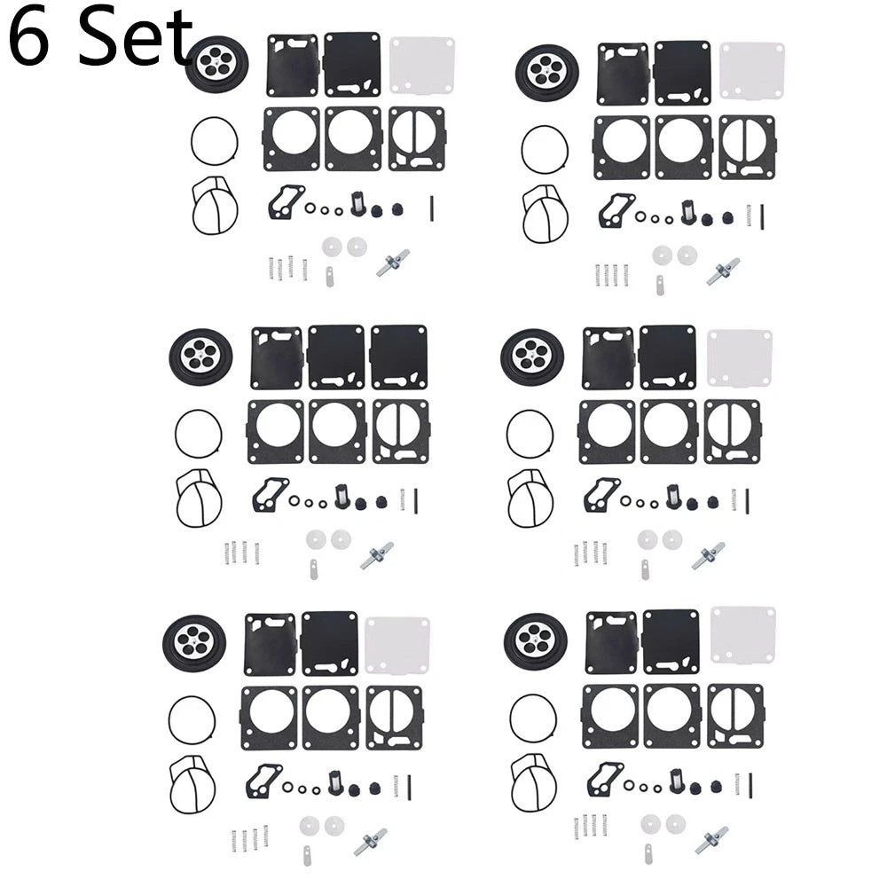 Set of 6 Carburetor Gasket Repair Kit for SeaDoo 650 717 787 800 (1996–2003)