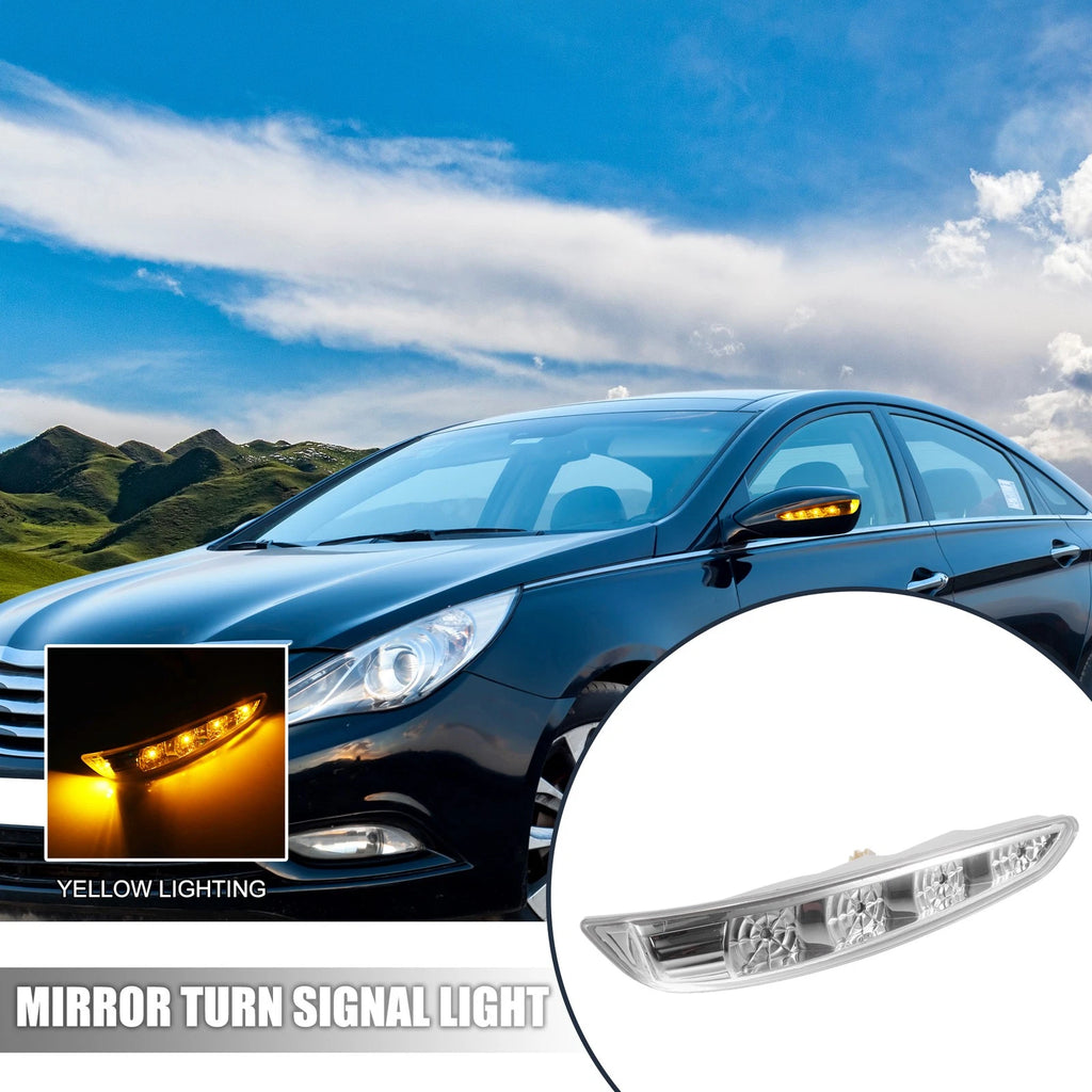 Pair LED Front Side Mirror Turn Signal Lights for Hyundai Sonata (2011–2014)