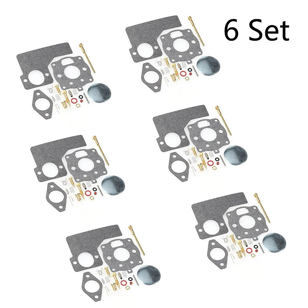 Set of 6 Carburetor Repair Kits for B&S 394989, 243431, 243432, 243434, 243436