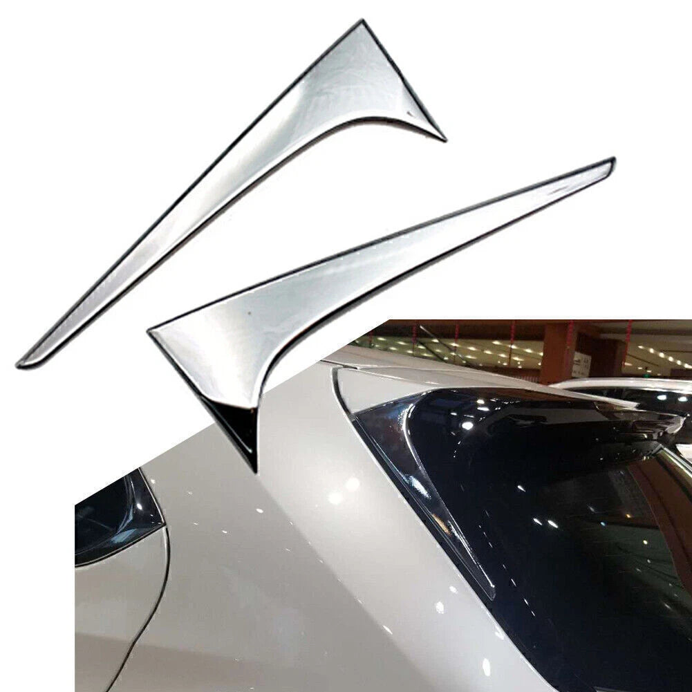 Rear Window Wing Side Cover Trim for Lexus UX 200 250h 260h (2019–2021) Chrome