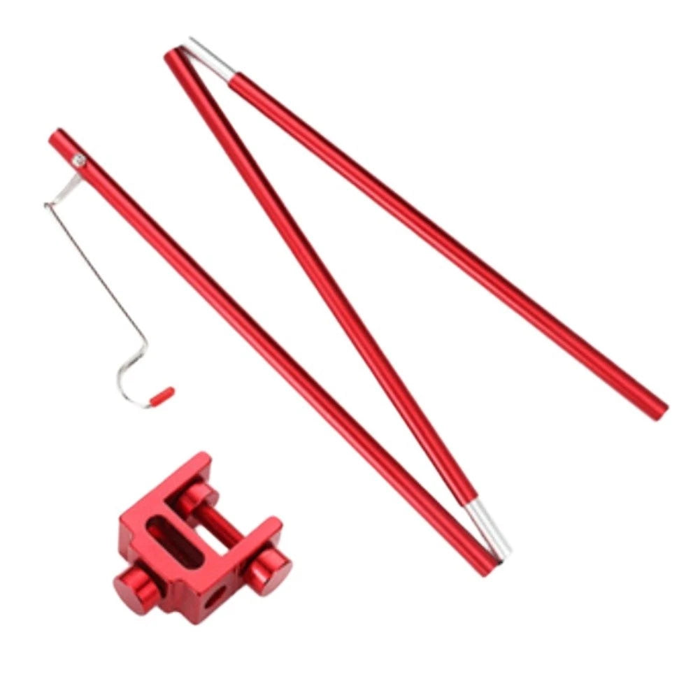 Camping Lamp Stand with 270° Rotatable Hook and Elastic Rope Assembly