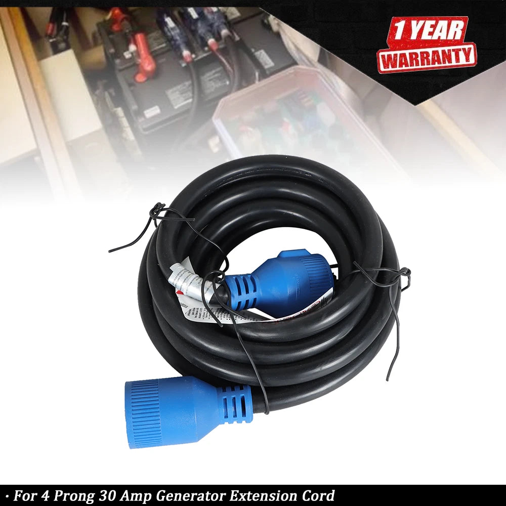 15 Foot 30A Generator Cord L14-30P to L14-30R