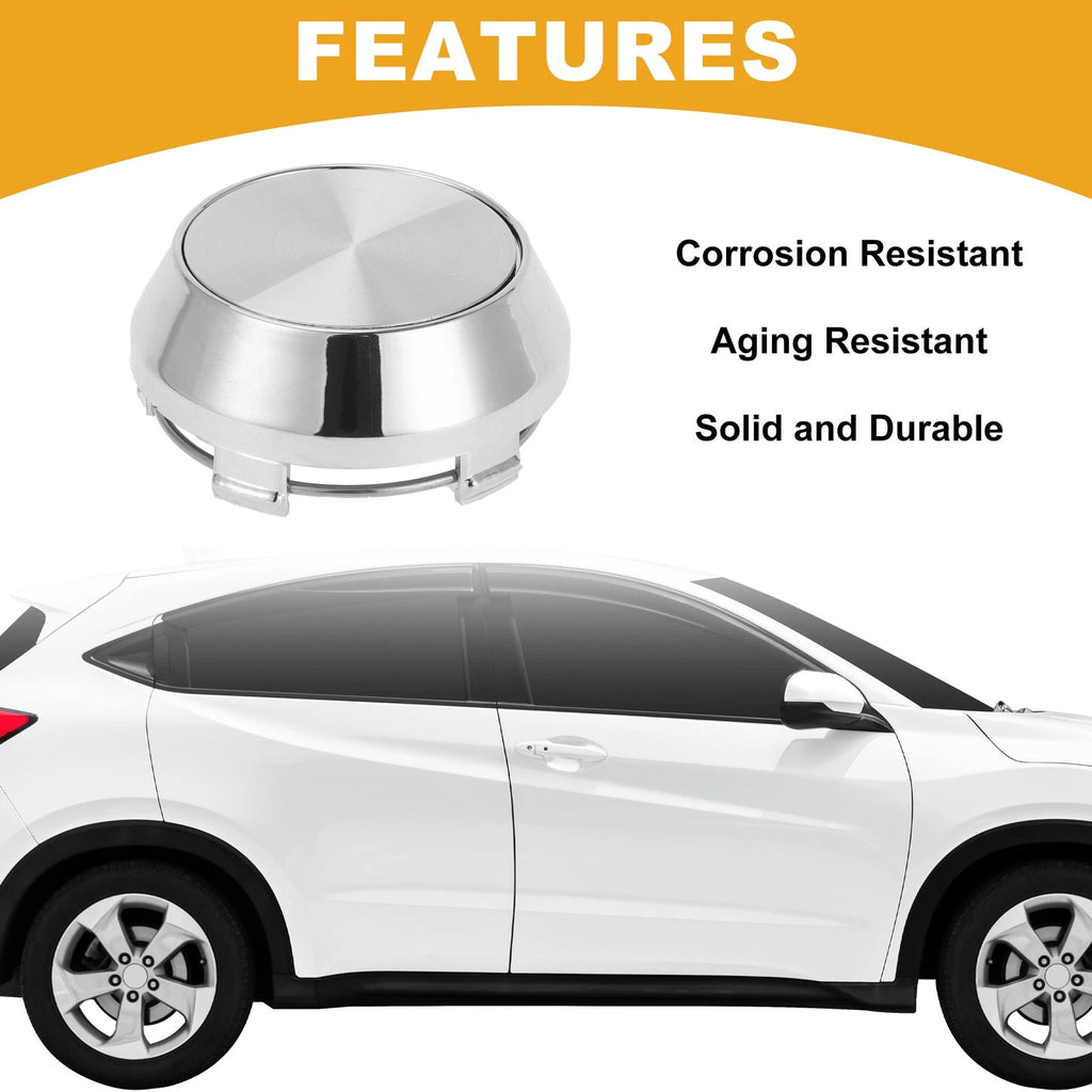 Universal Wheel Hub Center Cap for Auto (60 mm, Chrome)