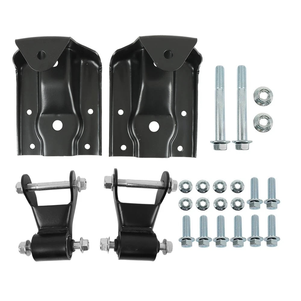 Rear Leaf Spring Hanger Bracket Shackle Kit for Chevrolet GMC (1999–2013)