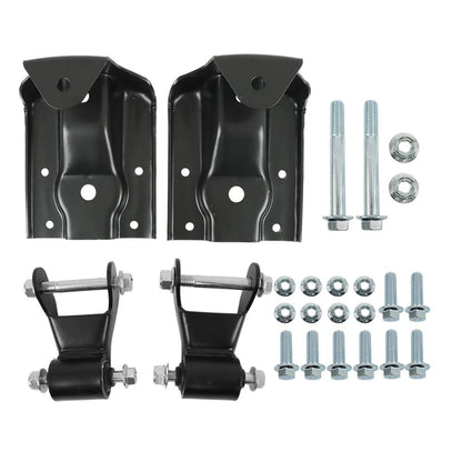 Rear Leaf Spring Hanger Bracket Shackle Kit for Chevrolet GMC (1999–2013)