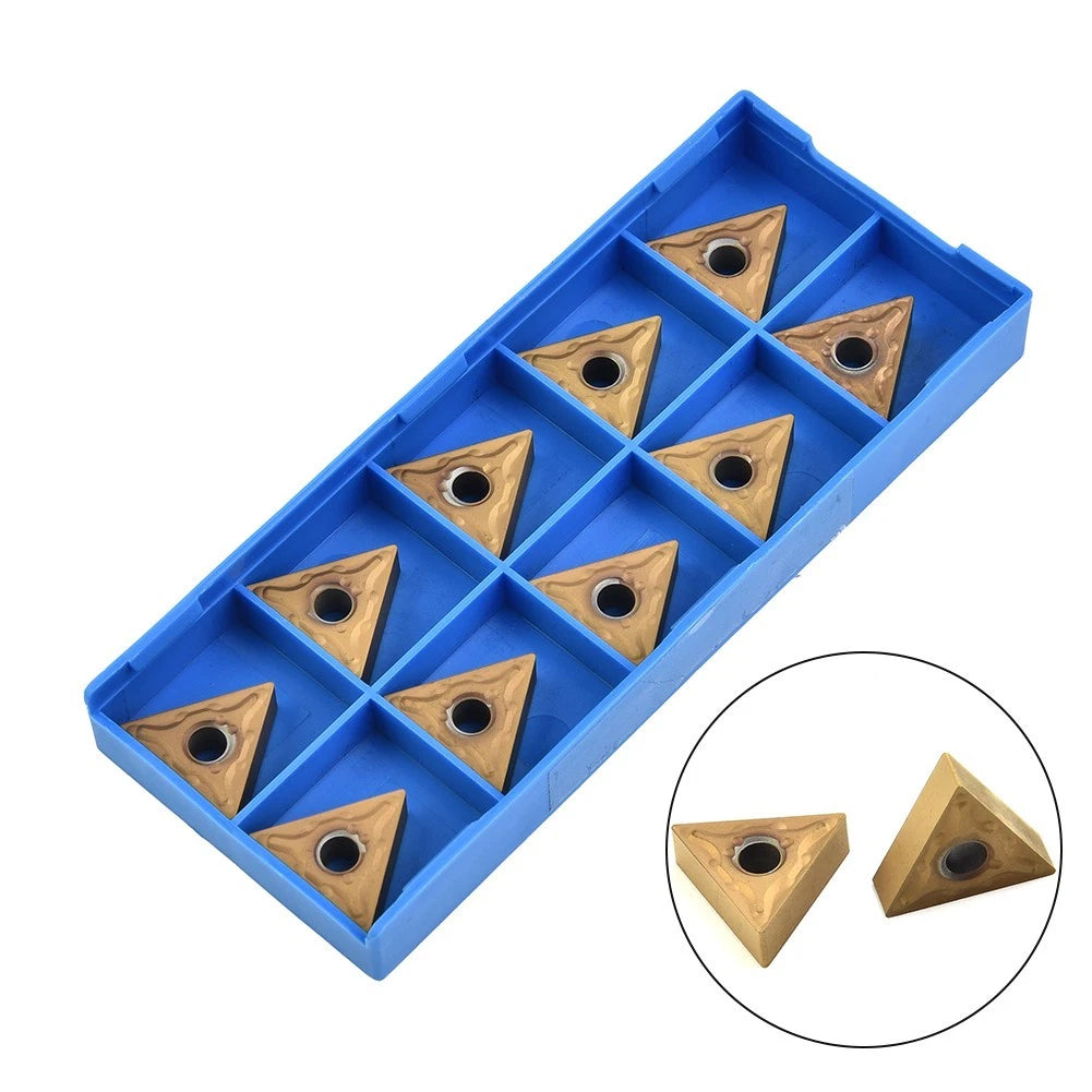 10x TNMG 160404 Metal Lathe Carbide Triangular Inserts Cutting Tool