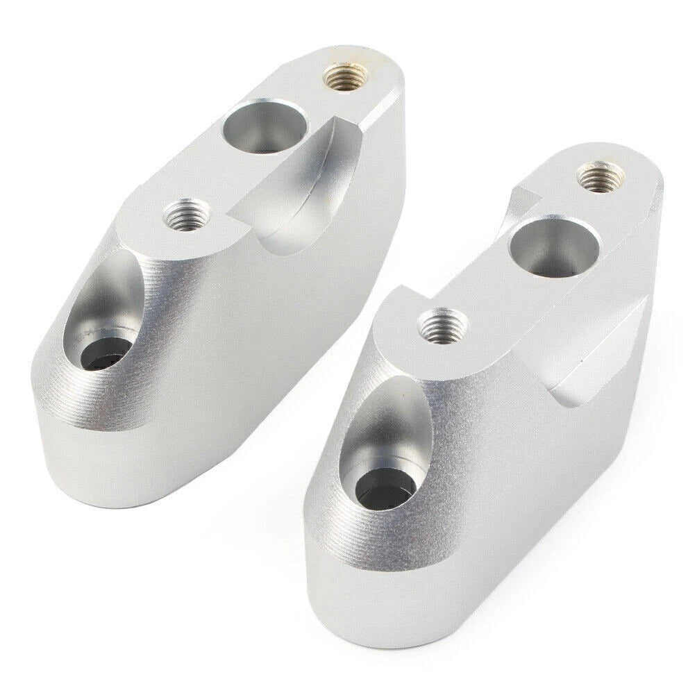 Handlebar Mounts Clamps Risers for BMW R1200RS (2014–2018) Silver