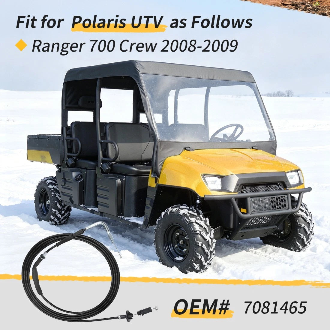 Throttle Cable for Polaris Ranger 700 Crew (2008–2009) 7081465