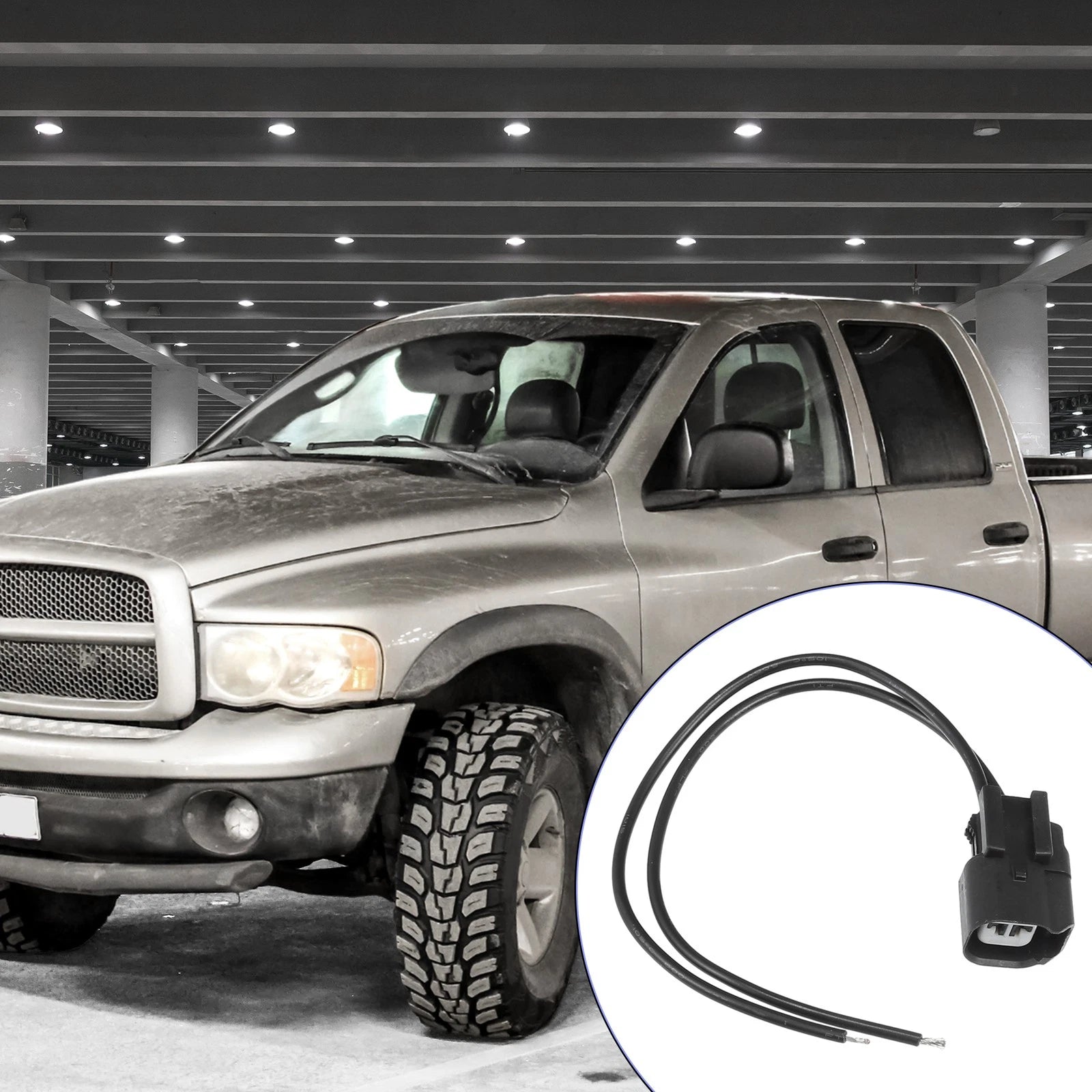 2 Pin Alternator Plug Pigtail Harness for Dodge Ram 1500 2500 3500 (2010–2018)