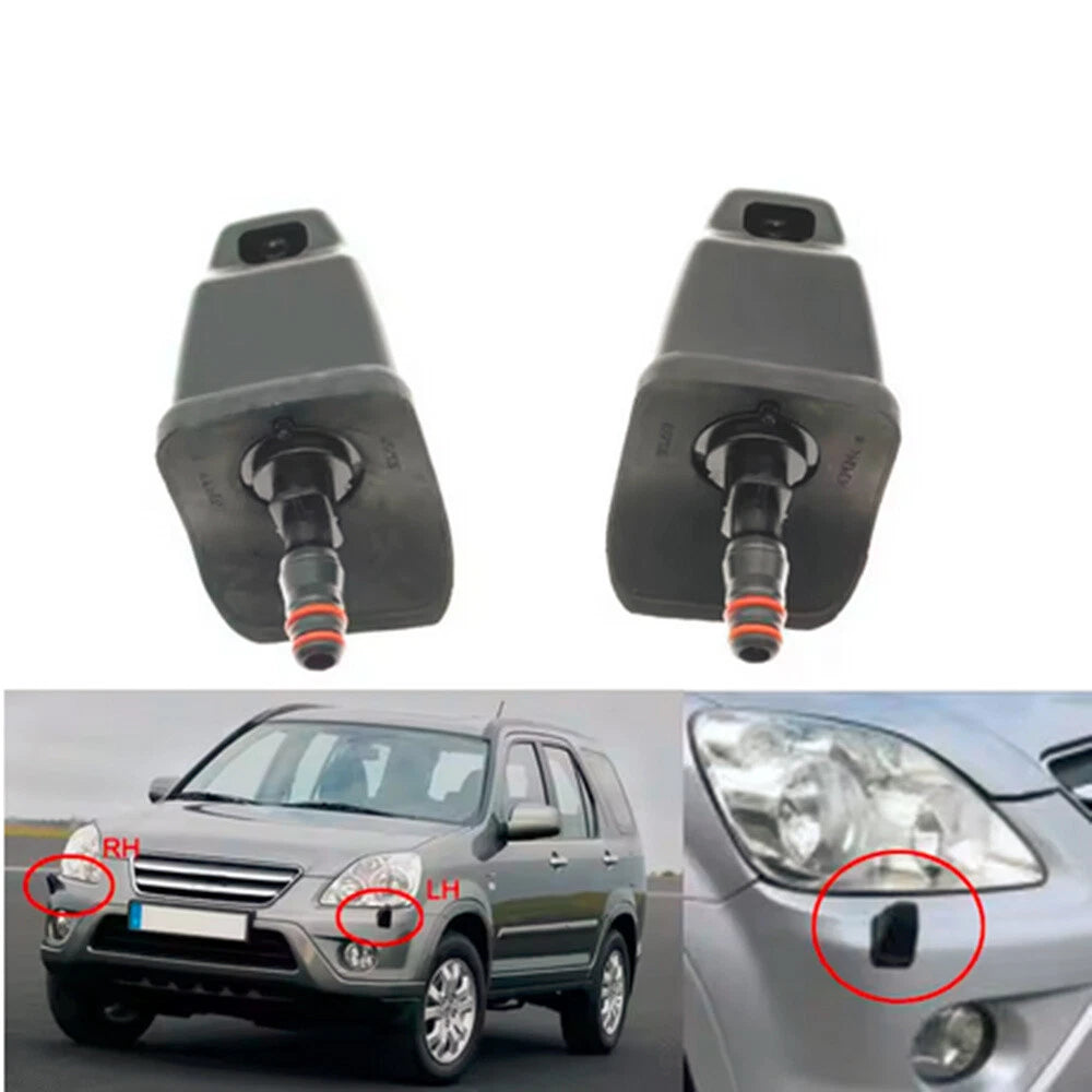 2Pcs Headlamp Nozzle Spray for Honda CR-V II (2005–2006)