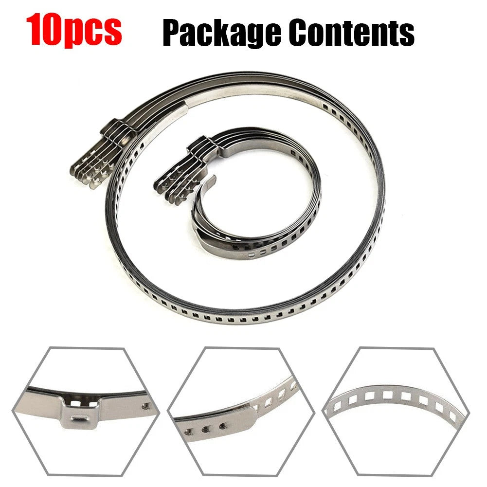 Crimp Clamp Kit for Adjustable Applications (Stainless Steel, Large & Small)