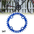 34 Teeth Narrow Wide Chainring for Bicycle 104mm Crankset Blue (104mm)