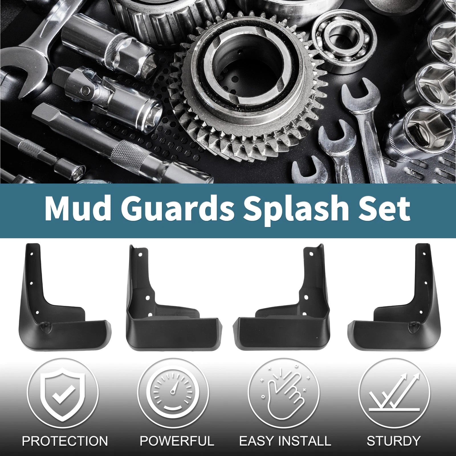 Mud Flaps Splash Guards Set for Toyota Alphard (2022–2024)
