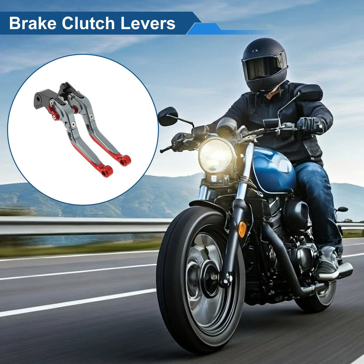 Brake Clutch Levers for Yamaha YZF-R7 (2021–2025) Titanium Red End 1 Pair