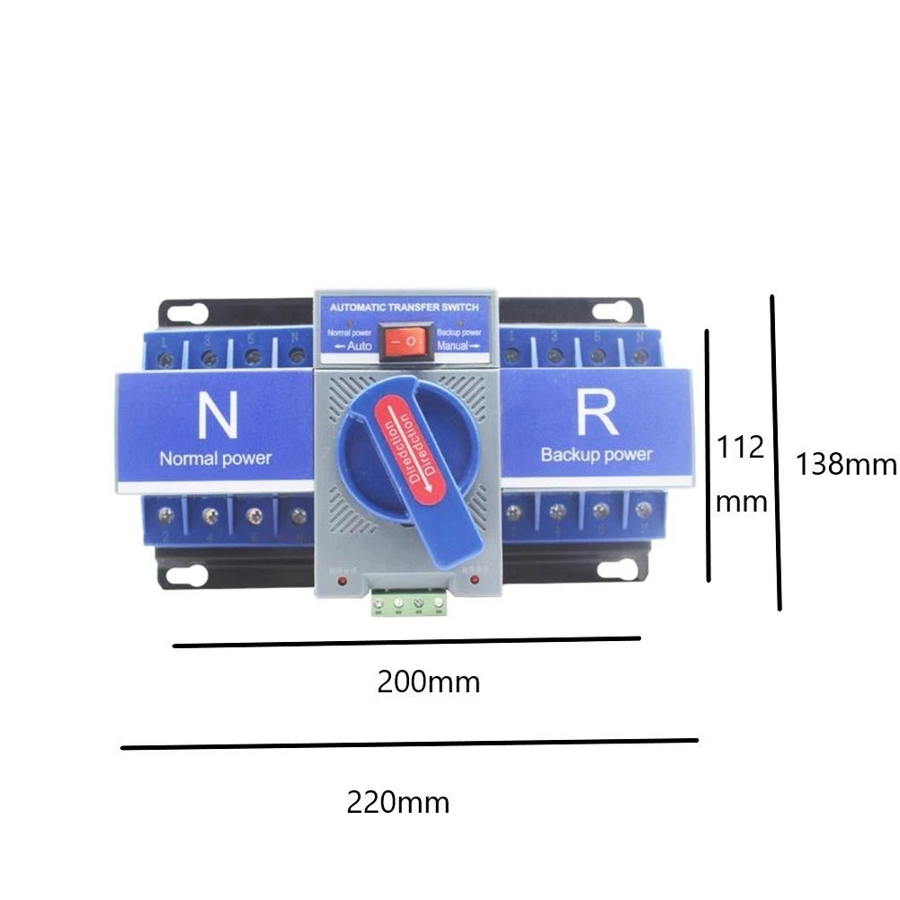 4P Automatic Transfer Switch for Critical Infrastructure (380V 50Hz/60Hz)