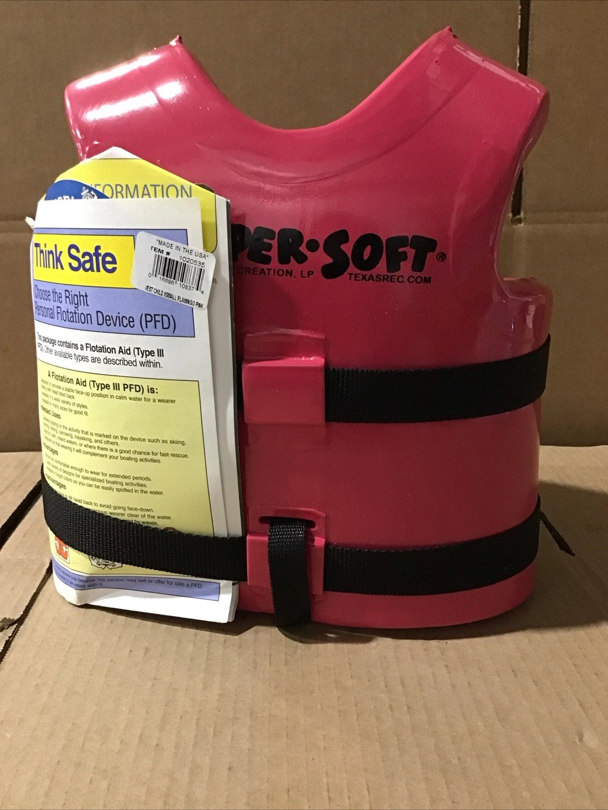 Life Jacket for Texas Rec XS (Defects)