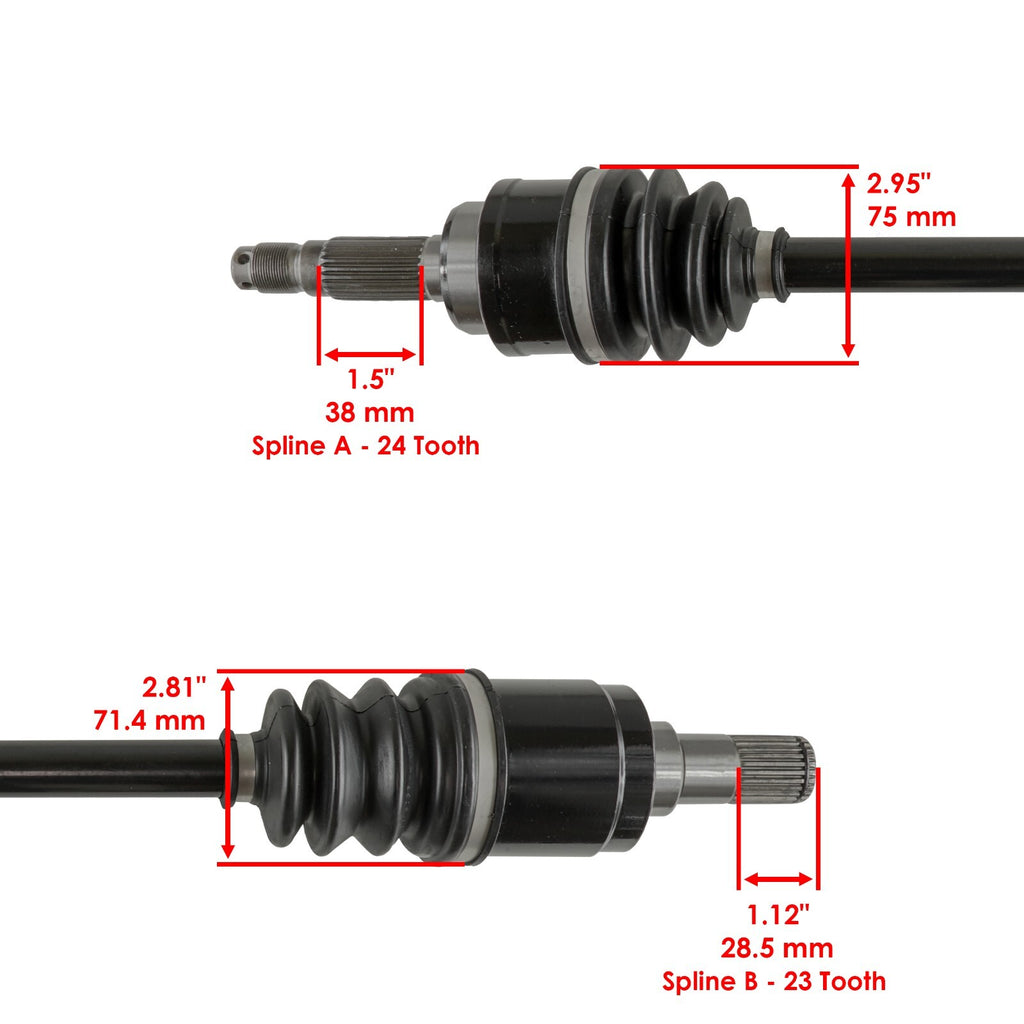 CV Joint Axle Front Left Replacement for Honda MUV700 Big Red 700 4X4 (2009–2013)