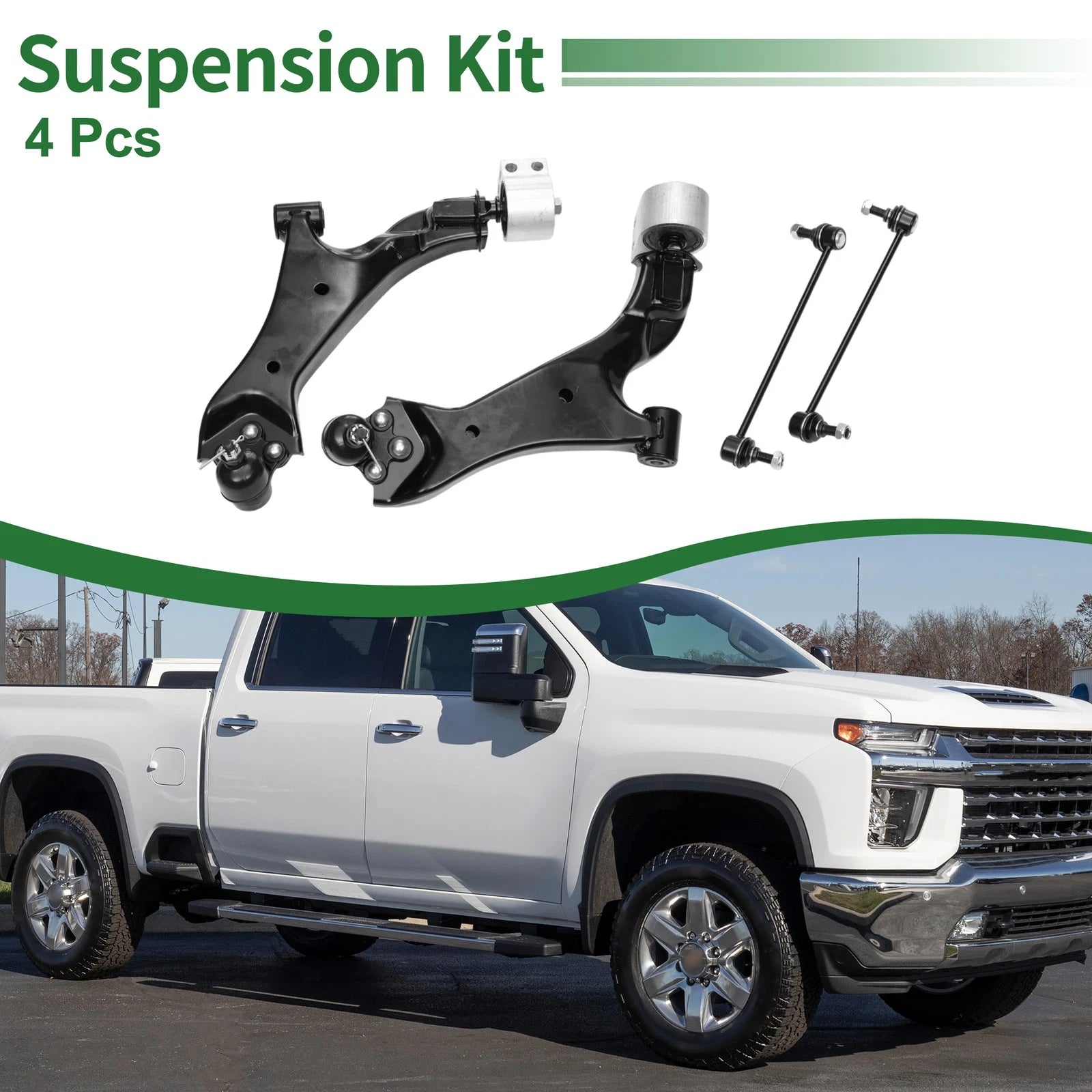 4pcs Front Suspension Control Arm Kit Replacement for Chevrolet Equinox (2018–2023)