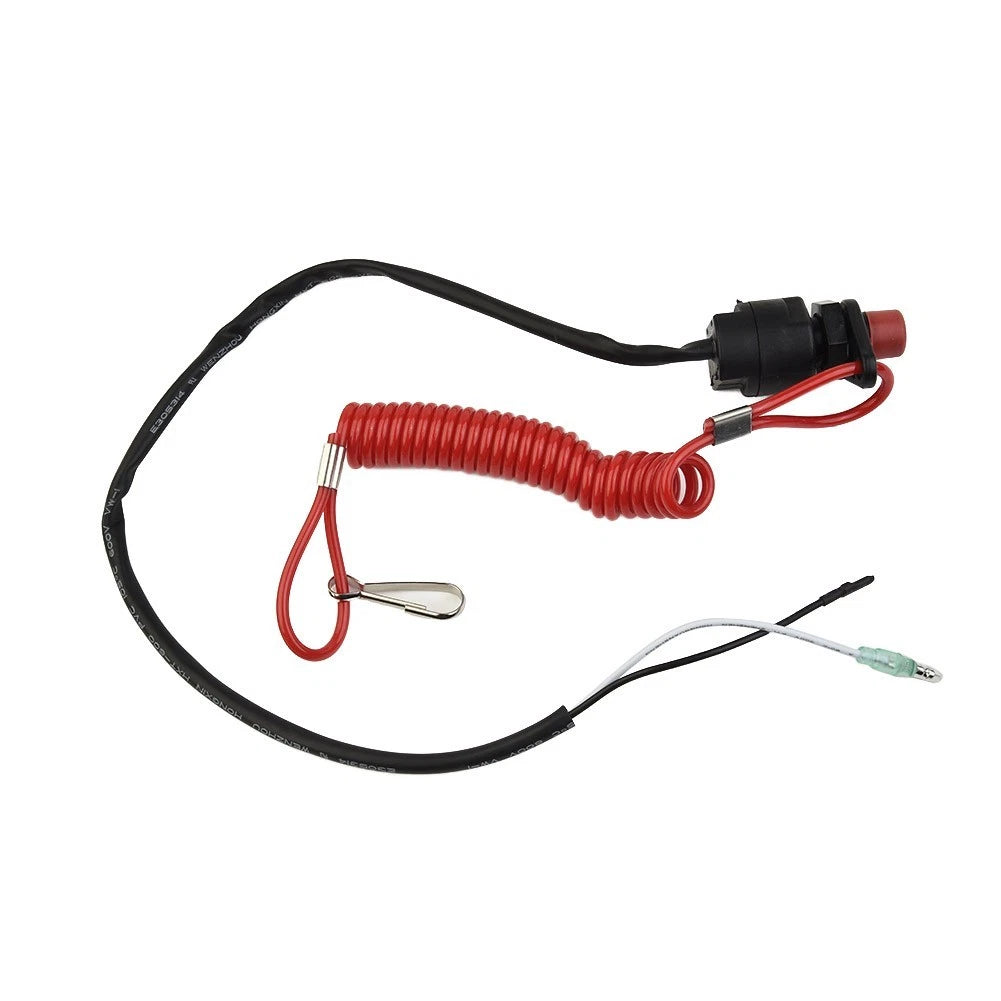 Outboard Kill Switch for Safety Motor Replacement (Plastic, Black)