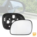 Rearview Mirror Glass Left Heated Replacement with Backing Plate for Dodge Caravan (2005–2020)